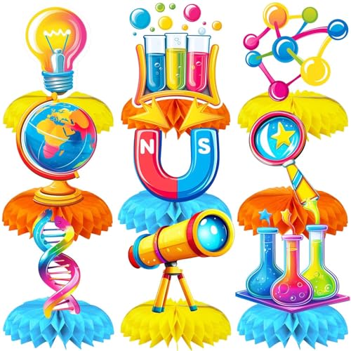 9 Pcs Science Party Decorations Science Party Supplies