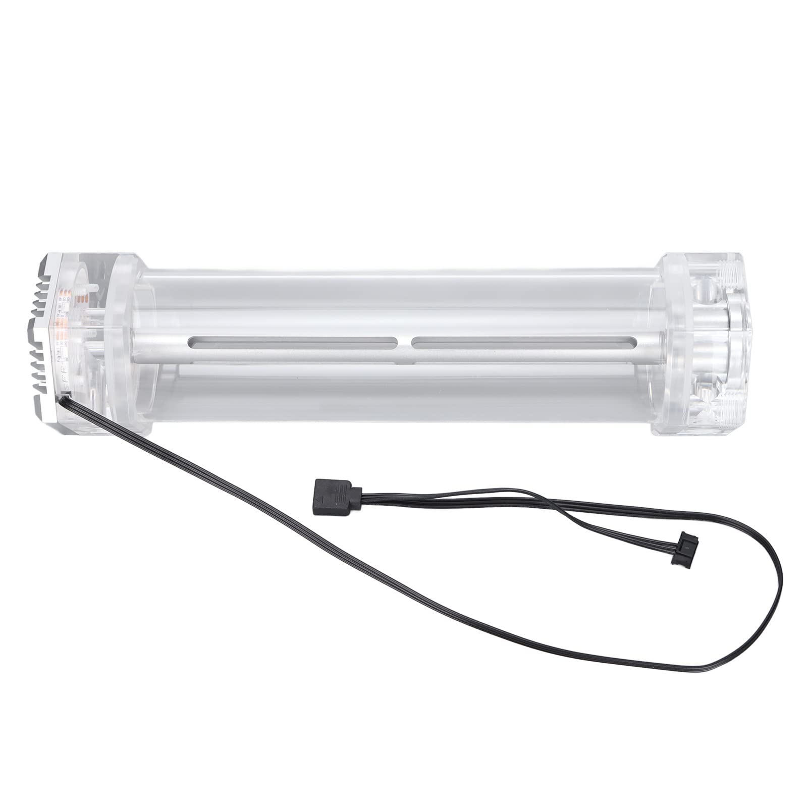 Refrigeración de 392 ml, enfriador líquido para CPU con rosca G14in de 60 mm de diámetro, resistencia acrílica y aleación de aluminio, kit de refrigeración líquida para PC