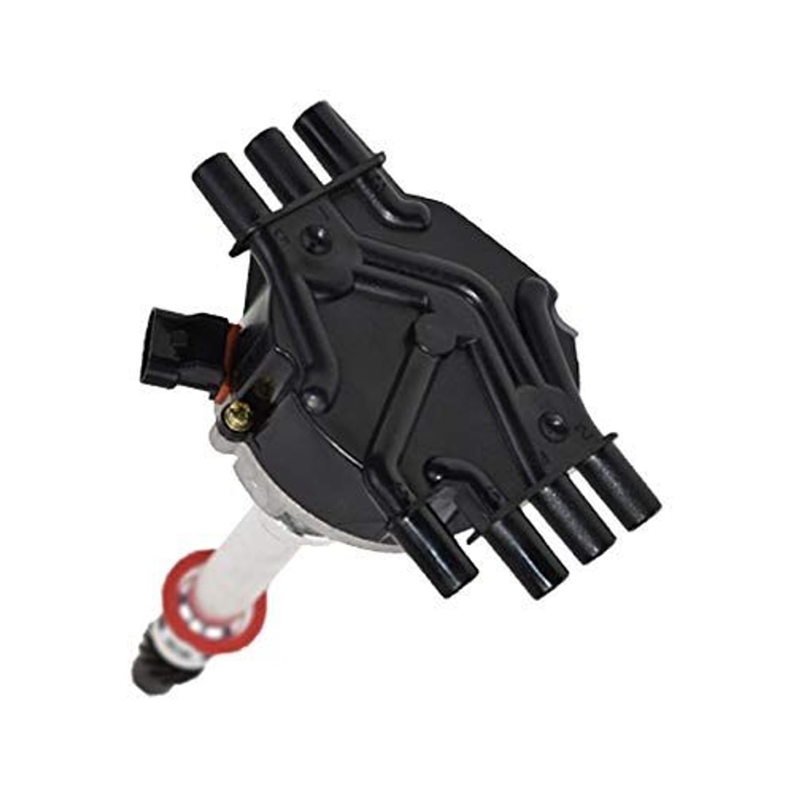 A-Team Performance - Complete Direct EFI Distributor 6 Cylinders Vortec Male Cap - Compatible with Chevy Chevrolet GM 90° V6 4.3L / 262 1995-2007, Black Cap