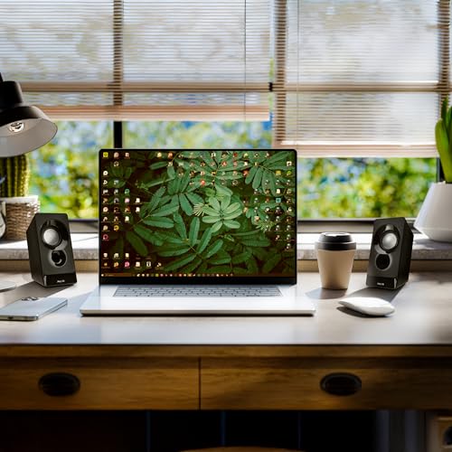 Enceintes Stéréo 12W PC pour optimiser le télétravail sur ordinateur