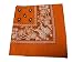 Paisley Cotton Bandana Orange
