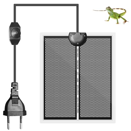 Tappetino Riscaldante AIICIOO Per Rettili - 16W, 20x30cm, Con Termostato, Per Terrario - Foto 8
