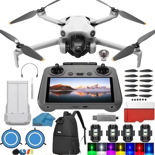 DJI Mini 4 Pro Drone with DJI RC 2 Screen remote Control Bundle K...