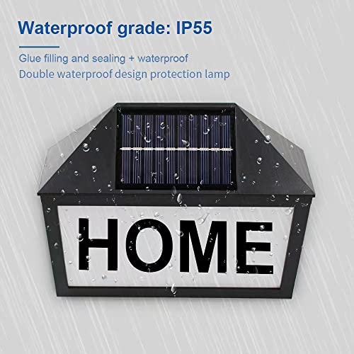 Solar House Numbers For Outside, Remote Control Rgb 7 Colors Address Numbers Waterproof Address Plaques Lighted Address Signs For House, Garden, Yard #TOP3