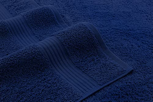 American Veteran Towel For Bathroom, 4 Piece Hand Towel Sets Clearance Prime, 16 Inch 28 Inch 100% Turkish Cotton Face Hand Towels, Bathroom Set Of 4, Navy Blue Hand Towels #TOP2