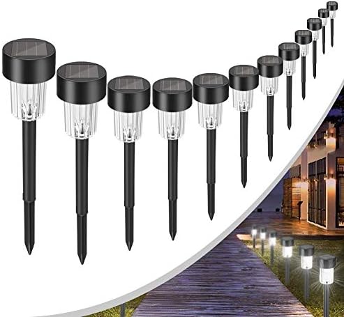 Photo voltaic Lights Out of doors or Photo voltaic Pathway Lights Out of doors or Photo voltaic Backyard Lights or Photo voltaic Panorama Lights or Photo voltaic Lights for Out of doors Yard/Patio/Walkway/Driveway/Garden/décor (12 Pack)
