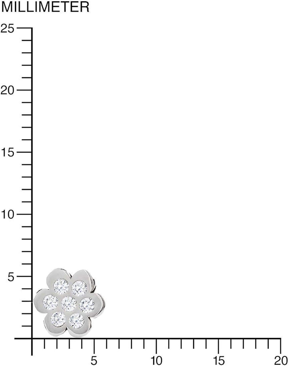9ct White Gold flower girl Earrings - Image 5