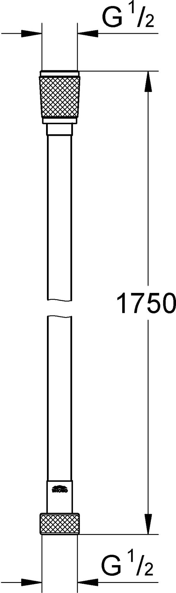 Grohe - flexo 1750mm - Warm Sunset
