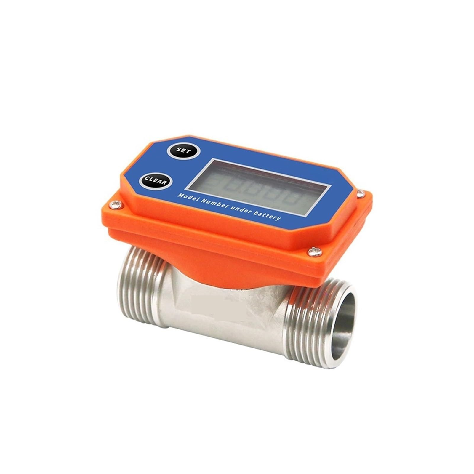 TBZOQAID Digital Flow Meter Flowmeter Gauge Electronic Indicator Sensor Counter(DN25.)