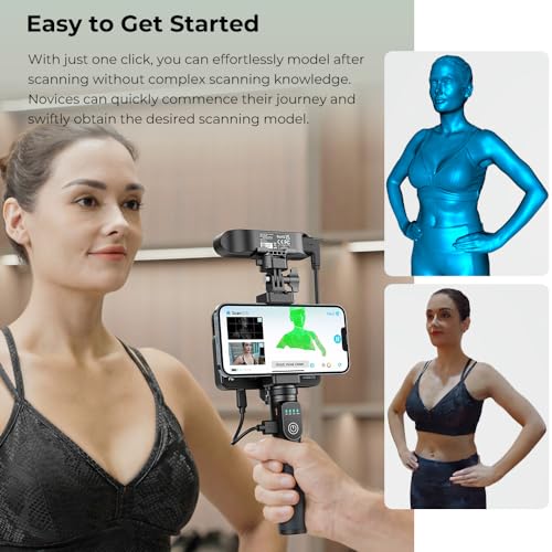 Daconovo Creality CR-Scan Ferret Pro Scanner 3D portátil e portátil Velocidade de digitalização de 3