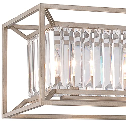 Designers Fountain Linares 4-Light Linear Chandelier, Aged Platinum, 87438-Ap #TOP1