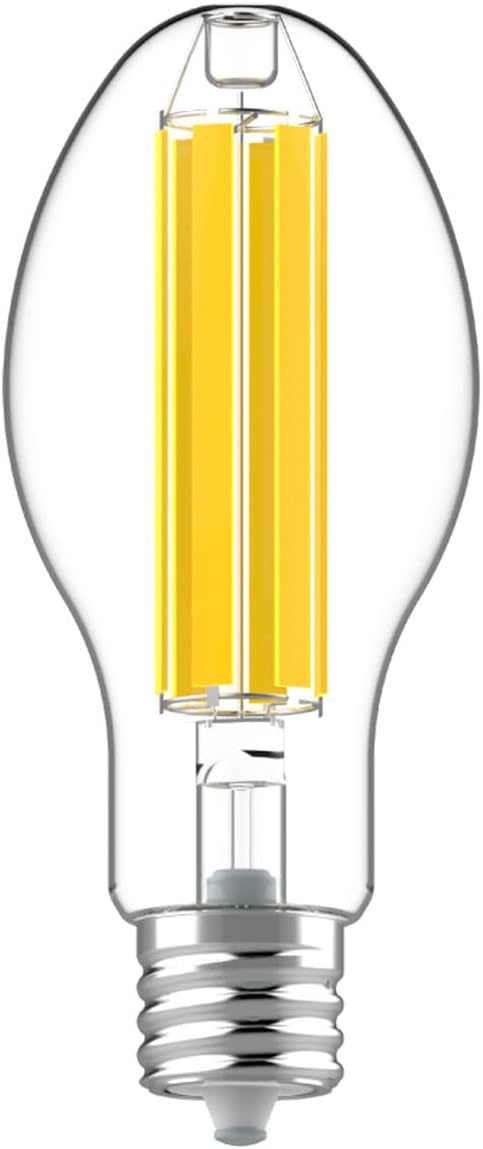 RAB ED28-36-EX39-850-F-C, 36 Watt, 5000K Daylight, 6000Lm, EX39 Mogul Base, ED28 Size, 120-277V Ballast Bypass, Runs on Line Voltage, LED Filament HID Replacement Light Bulb