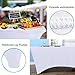 RELIANCER 2 Pack Stretch Spandex Table Covers for Rectangular Tables,8FT Elastic Fitted Tablecloth,Universal Rectangular Table Cloth Protector for Outdoor Party,Wedding,Bar,Birthday,Banquet,Events