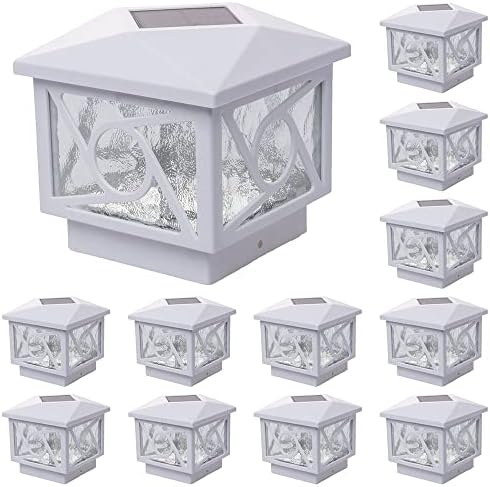 GreenLighting 8 Pack Evolve Solar Powered LED Post Cap Light For 4x4 Or - View #2