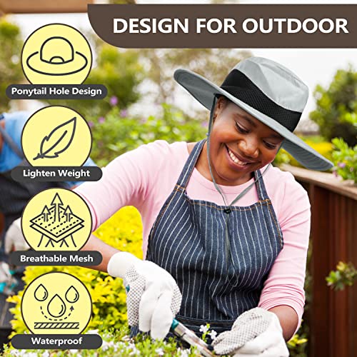 Women Ponytail Sun Hat Outdoor Uv Protection Safari Cap For Hiking Fishing #TOP3