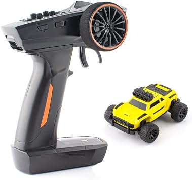 176 Turbo Racing Scale RC Sport Car, Table Racing Remote Control Mini Model Car Full Proportional RTR Kit Toys Monster Truck Yellow