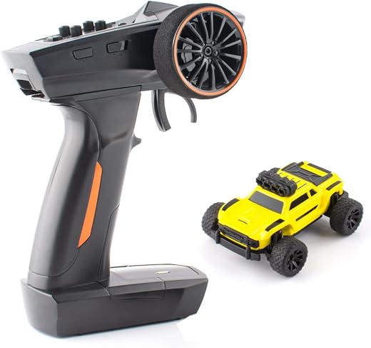 havcybin 1:76 Turbo Racing Scale RC Sport Car, Table Racing Remote Control Mini Model Car Full Proportional RTR Kit Toys (...