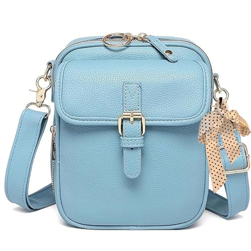 Image of Leather Crossbody Bags, Crossbody Leather Bag for women, Vintage Anti-Theft Messenger Shoulder Bags
