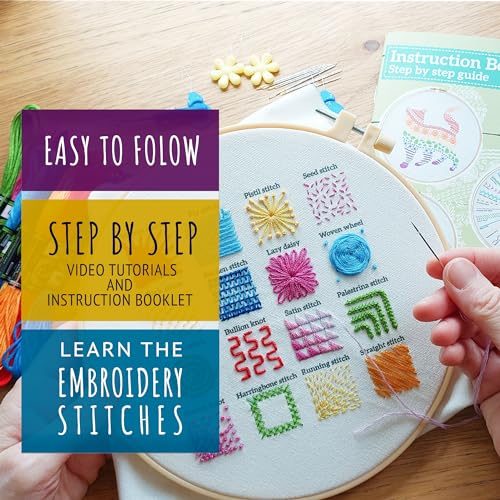 Image of CRAFTILOO Embroidery Kit for Beginners Cross Stitch Kits for Beginners Embroidery Kits for Adults Cross Stitch kit Beginner Embroidery kit for Adults Cat