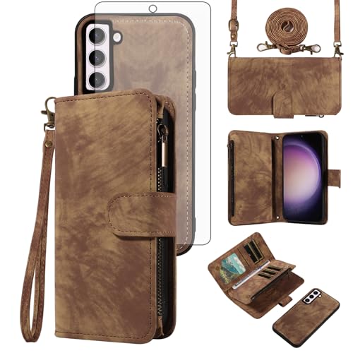 Portefeuille Samsung S23 5G fermeture éclair et porte-carte 6,1"