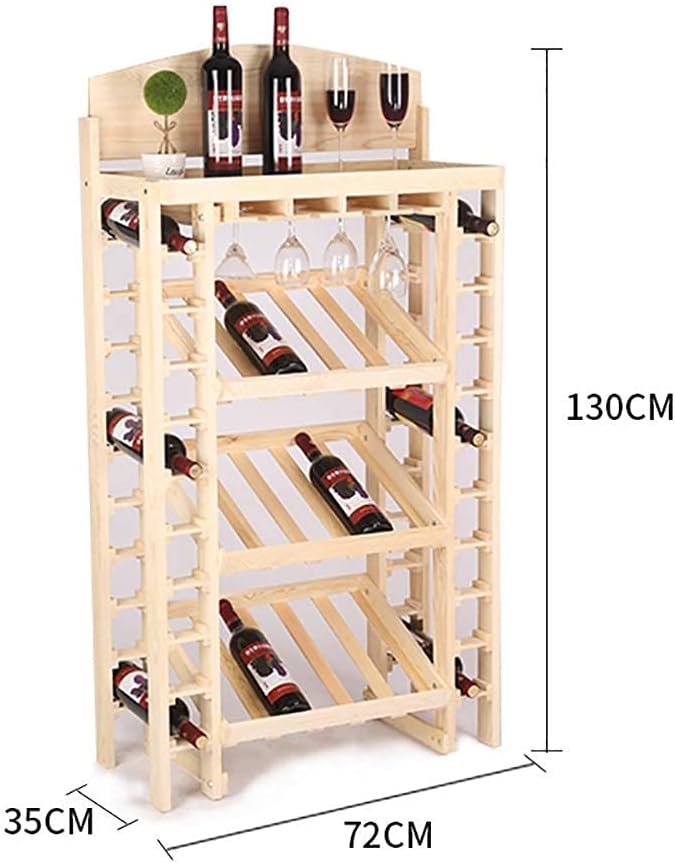 Household Products Wine Racks Wine Rack 3 Layer Free Standing Rack Display Stand Large Capacity Stand Table Free Placement in The Kitchen (Color : #2)