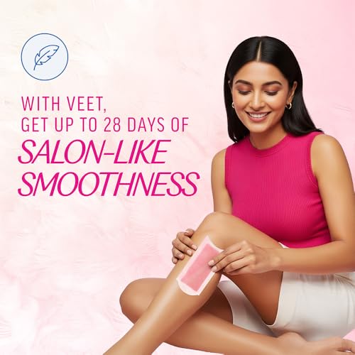 Image of Veet Full Body Waxing Strips Kit - Normal Skin, 20 Strips (Pack of 3) with Face Wax Strips, 4 strips (Pack of 3) | Painless, Quick & Gentle Hair Removal.