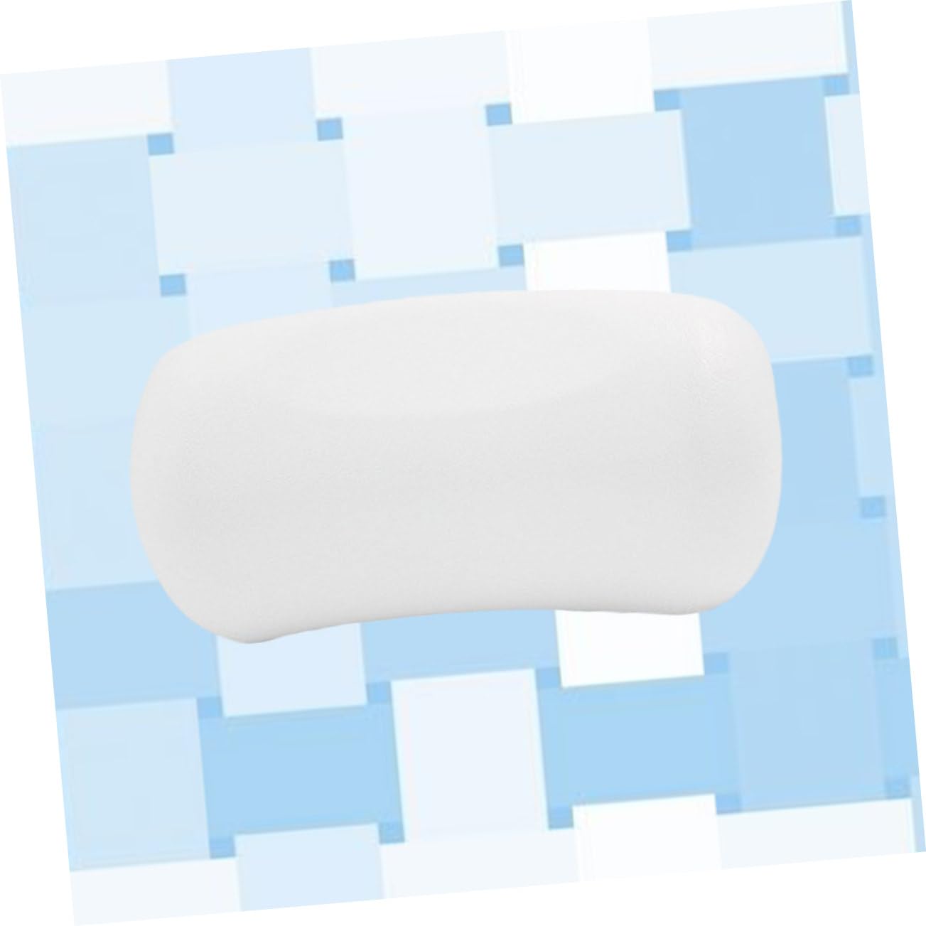Healvian Cuscino per Vasca da Bagno in Pu 7 Ventose Antiscivolo, Morbido e Durevole, per Uso Domestico e Spa, Supporto Ergonomico per Collo e Testa