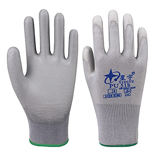 Axdwfd Guantes multifuncionales for Hombres y Mujeres, con protección extensa de Palmeras, maquinaria, jardinería, construcción, con Pantalla táctil (Size : S)