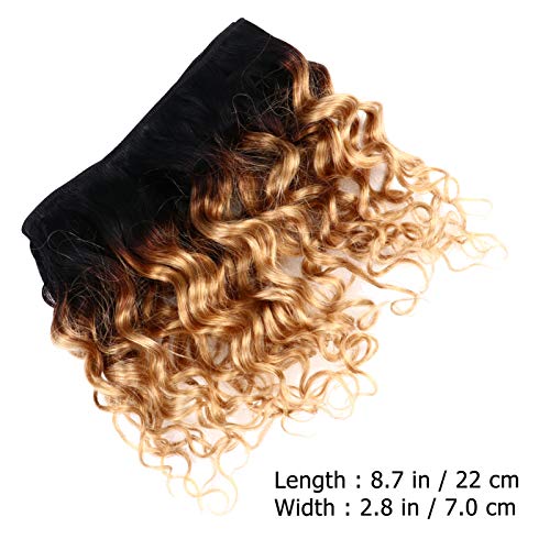 Lurrose 2 Unidades de Onda Feixes de Cabelo Encaracolado Profundo Cabelo Humano Extensões de Cabelo