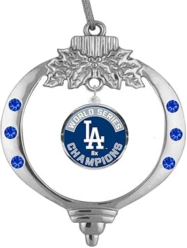 Los Angeles L.A Baseball Champions Christmas Ornament