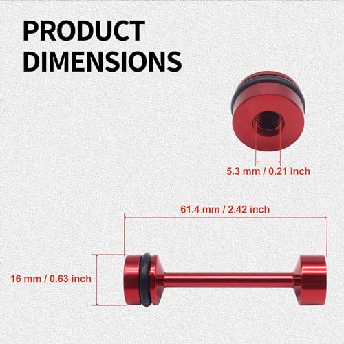 Oxcano OXODB1052R Ls Engine Billet Aluminum Oil Diverter Barbell Galley Plug Compatible thumb #2