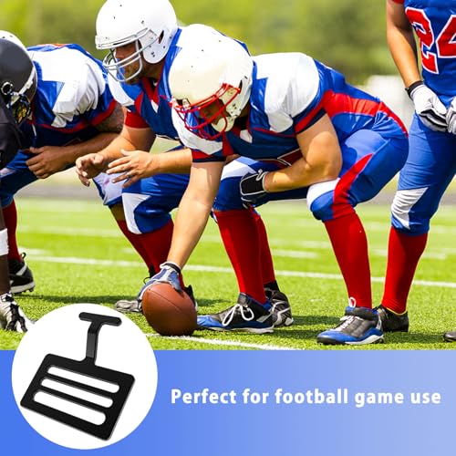 Fengone 12 Pcs 1.5\'\'Shoulder Pad with T-Hook Metallic Football Pad T Hook Black - Thumbnail 4