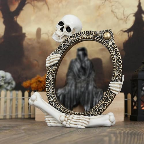 Figurines squelettes décoratives d'Halloween en résine sculptée pour coiffeuse - 3