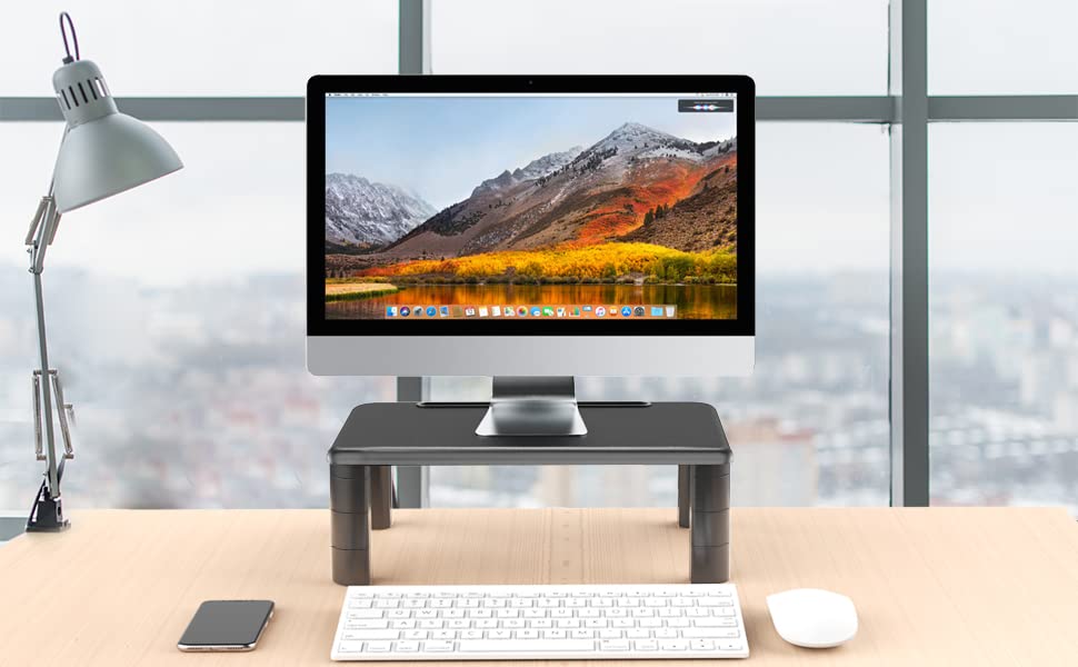 Buy HUANUO Monitor Stand, 3 Height Adjustable Monitor Stand, Monitor