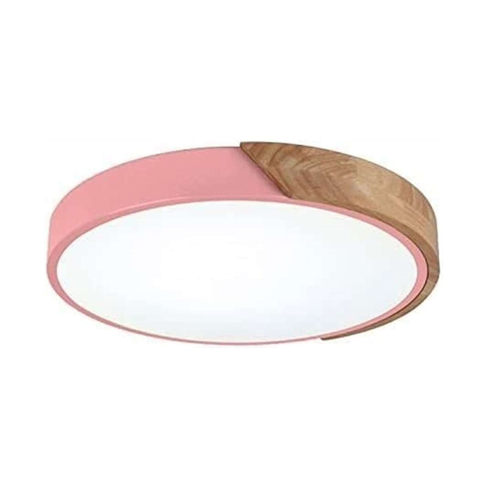 Lampa sufitowa z połowy wieku, oprawa sufitowa, ultra cienka okrągła lampa sufitowa LED, kolorowa nowoczesna lampa sufitowa z drewnianym wzorem, montaż podtynkowy, CE