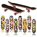 10 Stück Finger Skateboard Set Finger Skateboards Mini Griffbrett Bunt Skatepark Spielzeug Professionelle Mini Fingerboards Skatepark Spielzeug für Kinder Spielen Oder ALS Finger Skateboard Dekoration