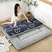 KKCD Colchón De Futón Japonés Tradicional Colchón De Suelo para Tienda De Campaña Estera De Tatami Gruesa para Cama De Invitados para Dormir Cubrecolchón De Cama Acolchada,Fish,King