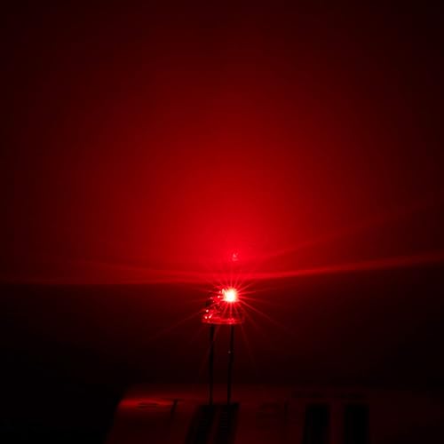 Miniatura 10 de Chanzon 100 unids 0.197 in sombrero de paja rojo LED diodo luces (lente transparente transparente transparente 2V 20mA) iluminación brillante