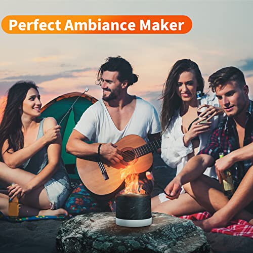 Smilebank Tabletop Fire Pit, Marble Table Top Firepit, Mini Indoor Fire Pit Clean Burning, Portable Tabletop Fireplace Fire Bowl For Smores Home Decor Outdoor Patio Balcony Backyard Garden Decor #TOP7