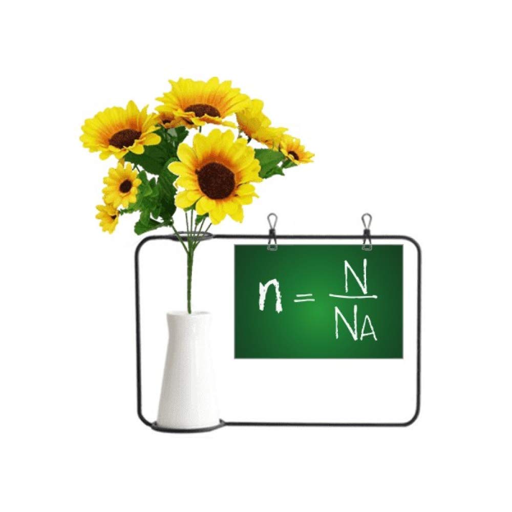 Chimie knowledge substance formula vase de tournesol pour décoration moderne