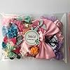 Chenkou Craft Mix Bulk 50pcs Ribbon Flowers Bows Craft Wedding Ornament Appliques A0241 #1