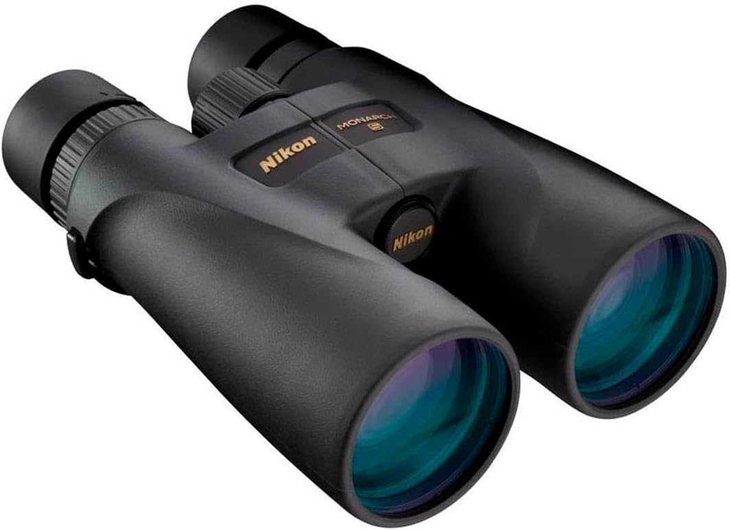Nikon MONARCH 5 20x56 Binocular - 56mm Objective Lenses, High Light Transmission, Multilayer-Coated Optics - Waterproof Fogproof Shock-Resistant Tripod Adaptable Outdoor Hiking Hunting Binoculars