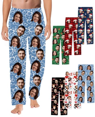 kioskbanks Pantaloni del pigiama personalizzati con foto Pantaloni del pigiama personalizzati per uomo donna Pantaloni da notte personalizzati di Natale, Cuore, S/XXL kioskbanks Pantaloni del pigiama personalizzati con foto Pantaloni del pigiama personalizzati per uomo donna Pantaloni da notte personalizzati di Natale, Cuore, S/XXL
