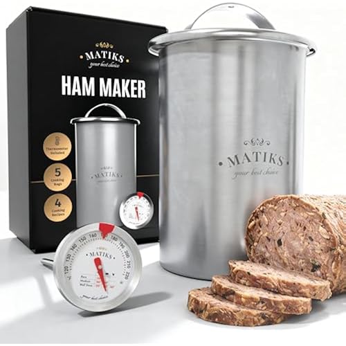 Matiks Deli Meat Press Ham Maker - Stainless Steel Lunch Meat Press Mold