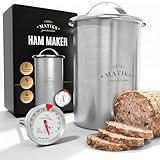 Matiks Deli Meat Press Mold for Deli Meats - Make Your Own Healthy Homemade Ham with This Stainless Steel Lunch Meat Press Maker - Our Ham Maker Includes Bonus Thermometer, Recipes and Cooking Bags