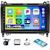  SIXTOP 2G+64G Android Car Stereo for Mercedes Benz A B Class W169 W245 Sprinter W906 Vito Viano W639 with Wireless Carplay Android Auto, 9\