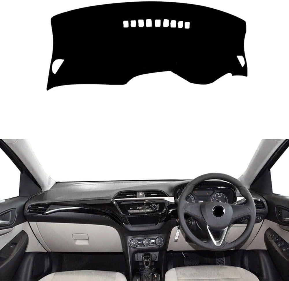 ZhangXD Car Dashboard Cover for Buick Excelle 2018-2020, Non-Slip Dash Board Sun Shield Protector Anti-Glare Anti Dust Interior Accessories