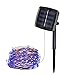 Produktbild Lichterkette,FeiliandaJJ 5M 50pcs Wasserdichte Solar-Deko-Lichterkette LED Licht Hochzeit Party Halloween Xmas Innen/Außen Haus Deko String Lights (Blau)