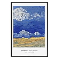 SIGNWIN Framed Canvas Wall Art Twelve Sunflowers by Vincent Van Gogh Canvas Prints Home Artwork Decoration for Living Room,Bedroom - 16