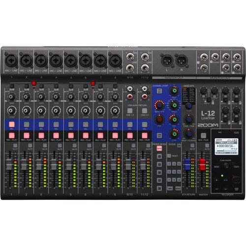 Amazon.com: Zoom LiveTrak L-12-12-Channel Digital Mixer